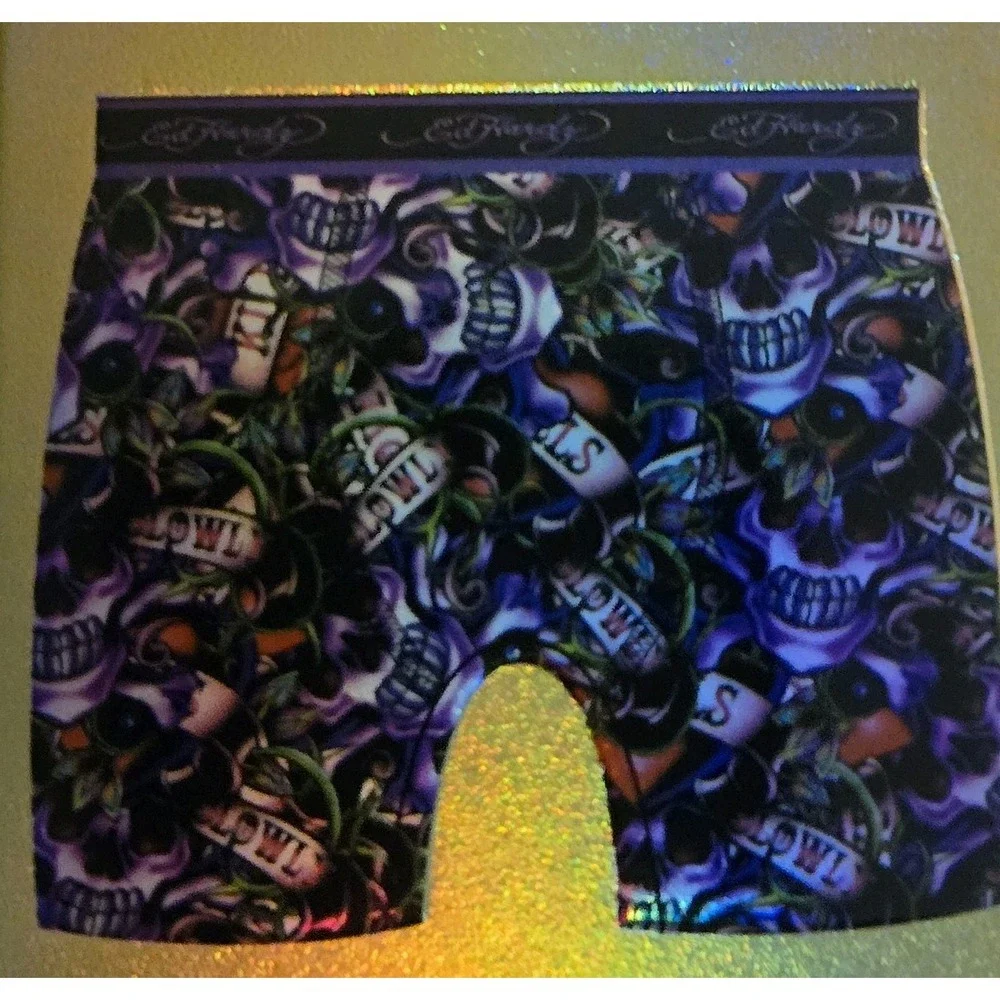 Ed Hardy 4 Performance Boxer Briefs Moisture Wick Stretch Soft Mens Size XL